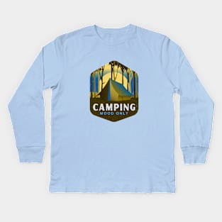 Camping Mood Only Kids Long Sleeve T-Shirt